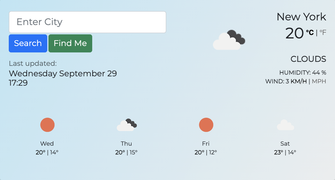 My JS Weather App